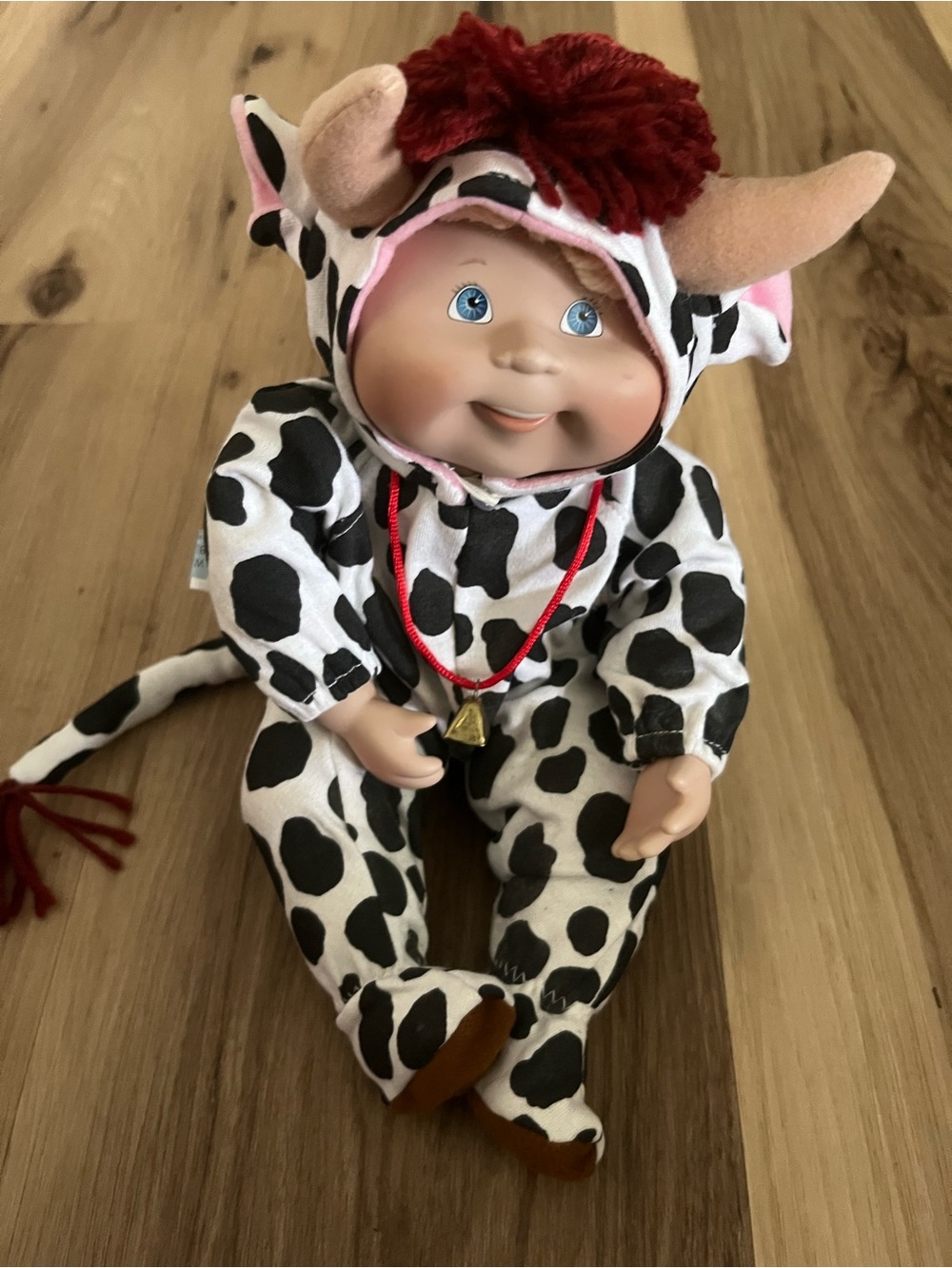 VTG 2000 Danbury Mint Porcelain Cabbage Patch Doll Dairy Cow Got Milk Elsie Jean